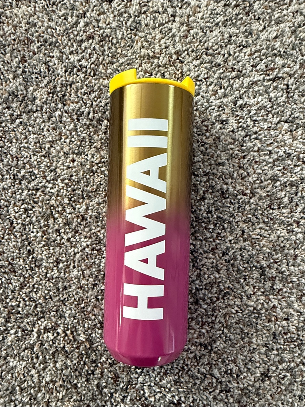 BRAND NEW HAWAII Ombre Travel Tumbler - Gold to Pink